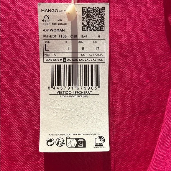 MNG Vibrant Fuchsia Wrap Dress - Picture 2 of 4